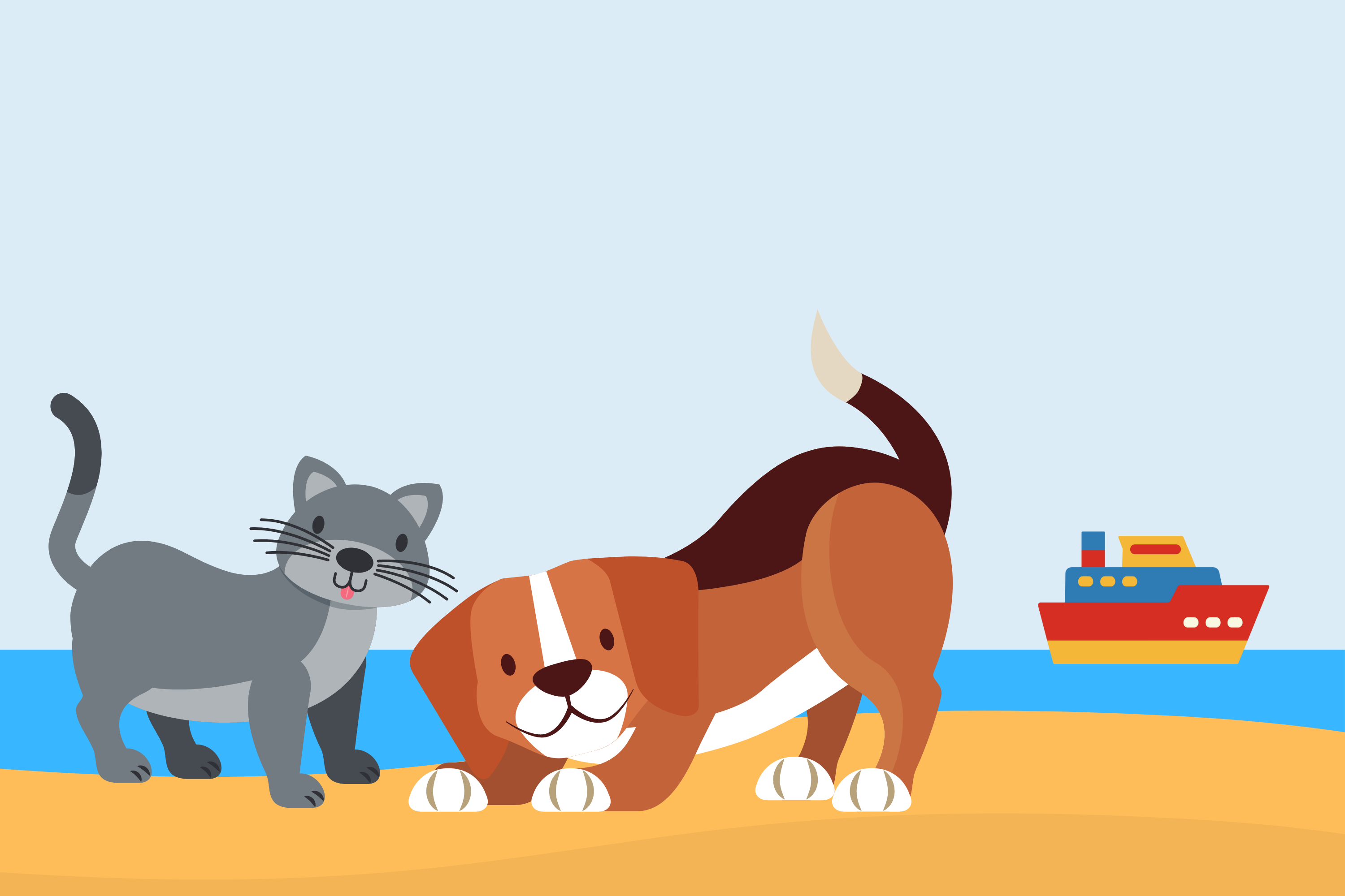 Viaggiare con gli animali domestici sui traghetti